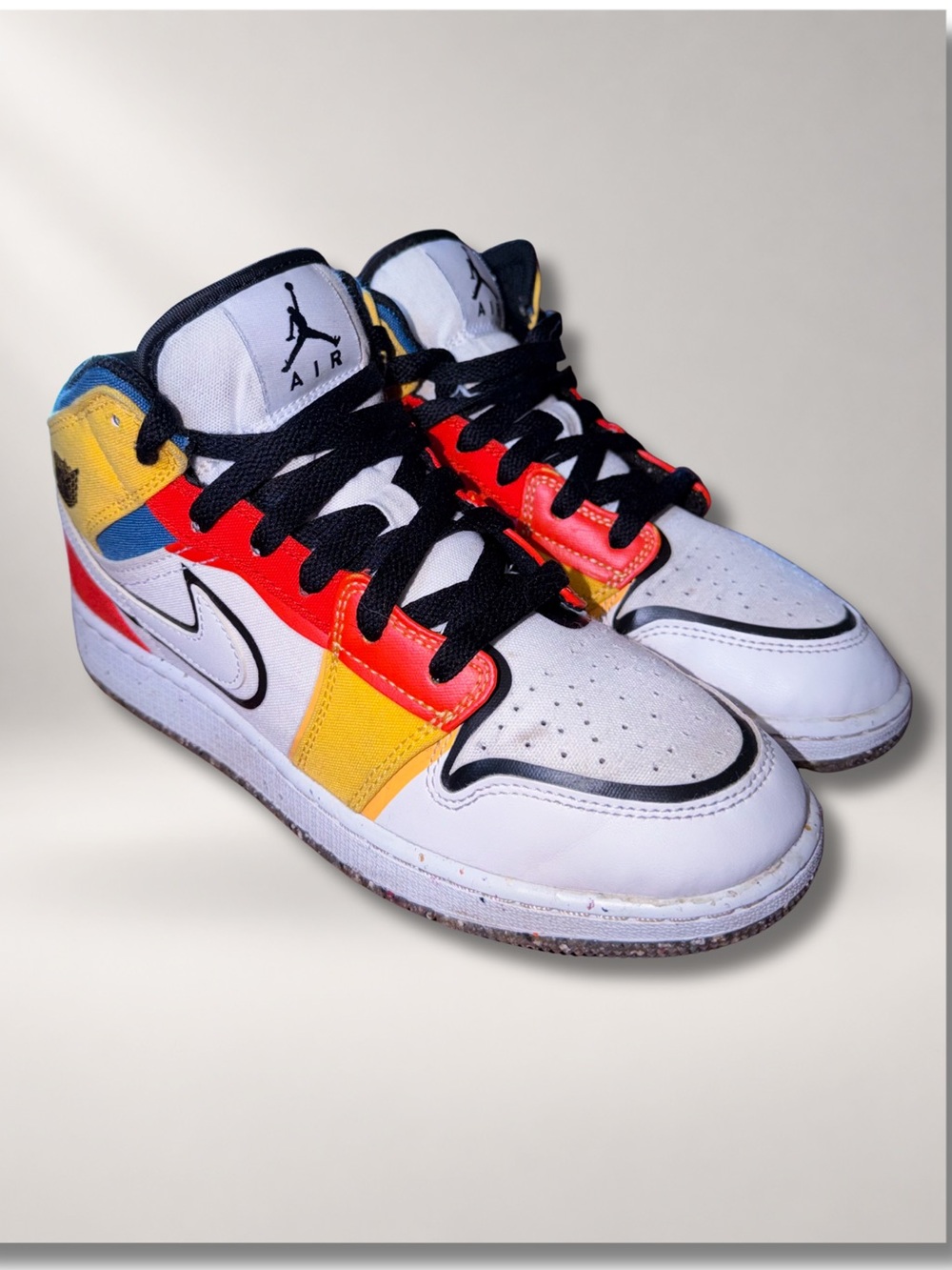 Air Jordan 1 Mid SE Multi Color GS 6Y DV1316-100